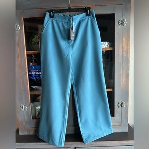Ocean Blue Crop Slacks-